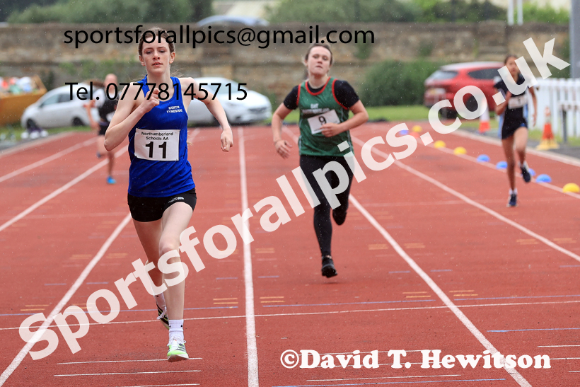 Sprints, 2026 Northumberland Schools Track and Field, Wentworth, Hexhan. Photo: David T. Hewitson/Sports for All Pics